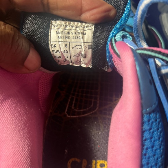 BALENCIAGA Blue and Pink Sneakers size40/US 7 - Picture 6 of 10